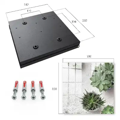 Designová skříňka na klíče Zelené sukulenty