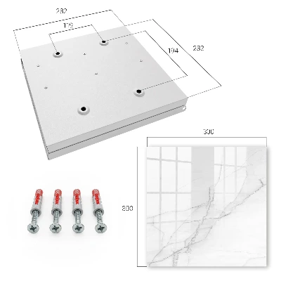 Skříňka na klíče v mramorovém designu