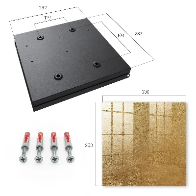 Designová skříňka na klíče v provedení teplá textura