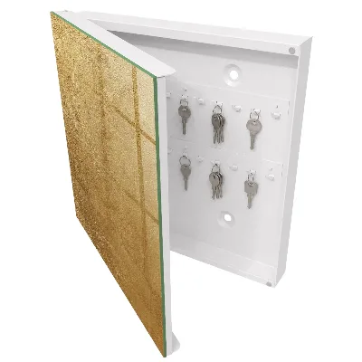 Designová skříňka na klíče v provedení teplá textura