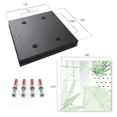 Skříňka na klíče Zelené listy
