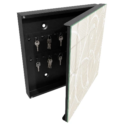 Designová skříňka na klíče s organickým vzorem