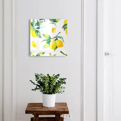 Skříňka na klíče Akvarelové citrony