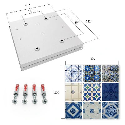 Krabička na klíče s motivem dlaždic Azulejos