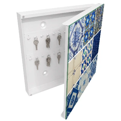 Krabička na klíče s motivem dlaždic Azulejos