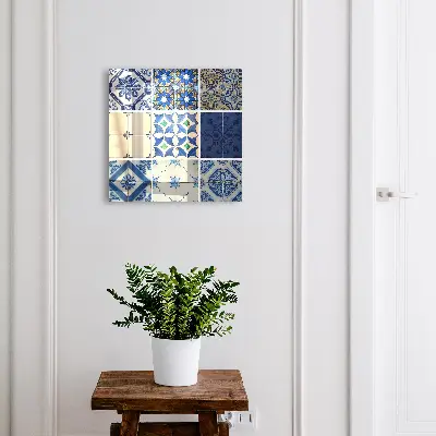 Krabička na klíče s motivem dlaždic Azulejos