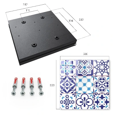 Designová skříňka na klíče s geometrickými vzory