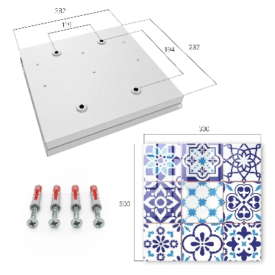 Designová skříňka na klíče s geometrickými vzory