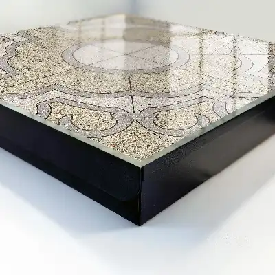 Designová skříňka na klíče Elegantní mozaika