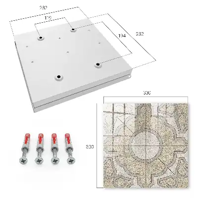 Designová skříňka na klíče Elegantní mozaika