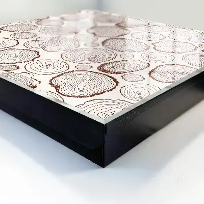Designová skříňka na klíče Dřevěné letokruhy