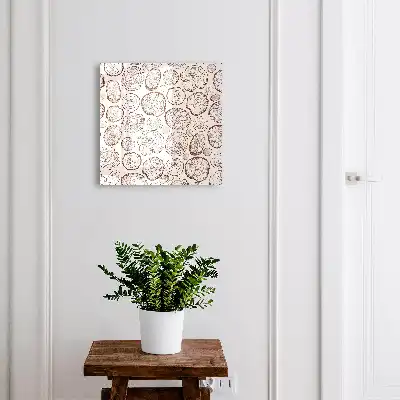 Designová skříňka na klíče Dřevěné letokruhy