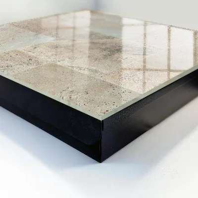 Designová skříňka na klíče v provedení mramorové dlaždice