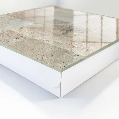 Designová skříňka na klíče v provedení mramorové dlaždice