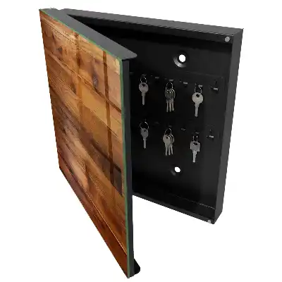 Designová skříňka na klíče Dřevěná prkna