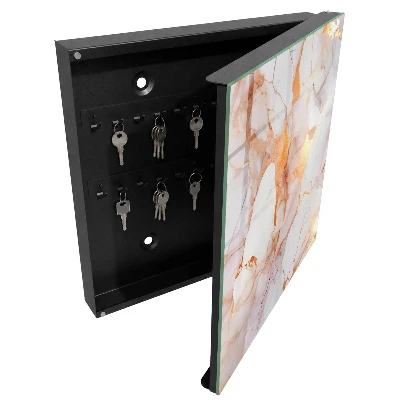 Designová skříňka na klíče v mramorovém provedení