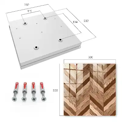 Designová skříňka na klíče Dřevěná rybí kost