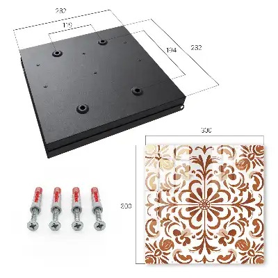 Designová skříňka na klíče Ornamentální dezén