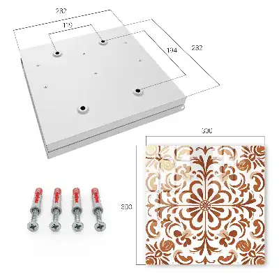 Designová skříňka na klíče Ornamentální dezén