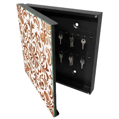 Designová skříňka na klíče Ornamentální dezén