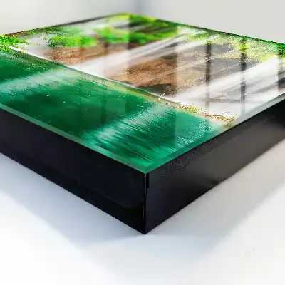 Designová skříňka na klíče Zelený vodopád