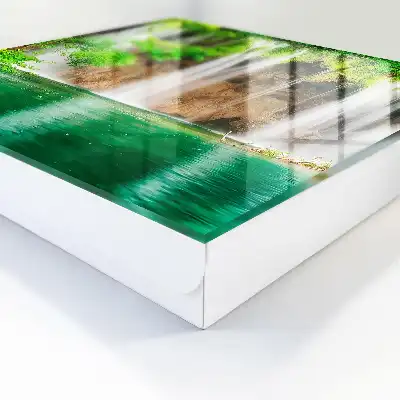 Designová skříňka na klíče Zelený vodopád