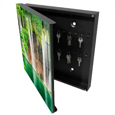 Designová skříňka na klíče Zelený vodopád