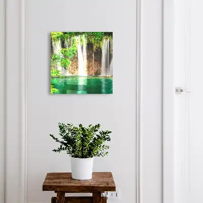 Designová skříňka na klíče Zelený vodopád