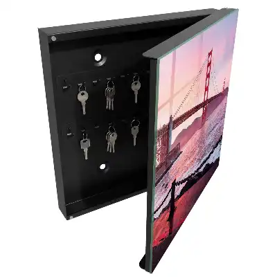 Designová skříňka na klíče Městský most