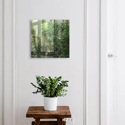 Designová skříňka na klíče Pavučina v lese