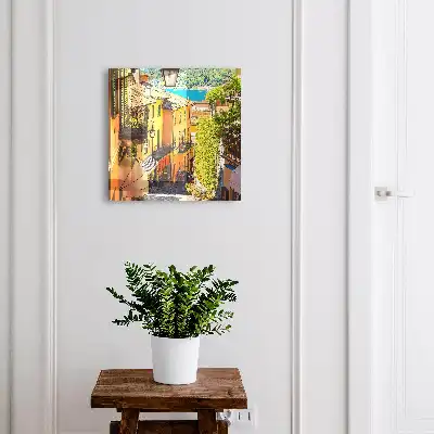 Designová skříňka na klíče Barevné městečko