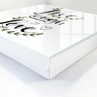 Designová skříňka na klíče Pozitivní typografie