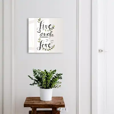 Designová skříňka na klíče Pozitivní typografie