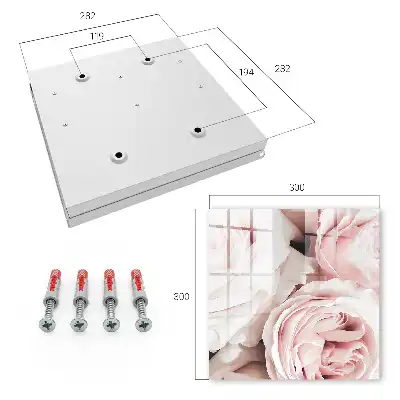 Skříňka na klíče Pastelové růže