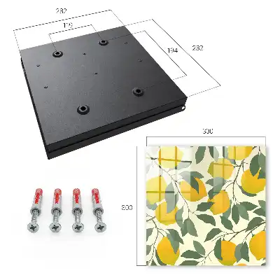 Designová skříňka na klíče Šťavnaté citrony