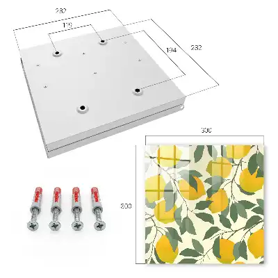 Designová skříňka na klíče Šťavnaté citrony