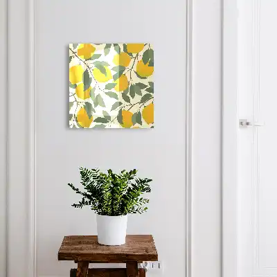Designová skříňka na klíče Šťavnaté citrony