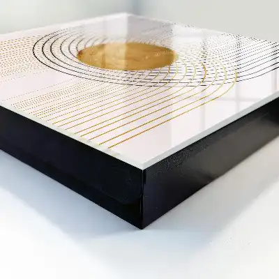 Designová skříňka na klíče Kruhy a linie
