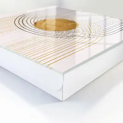 Designová skříňka na klíče Kruhy a linie