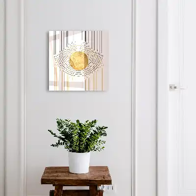Designová skříňka na klíče Kruhy a linie