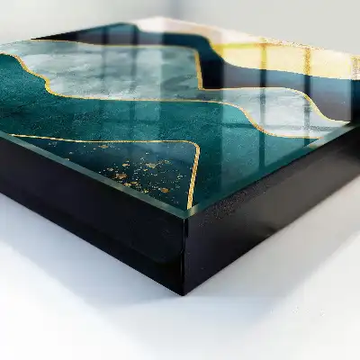 Designová skříňka na klíče Horská abstrakce