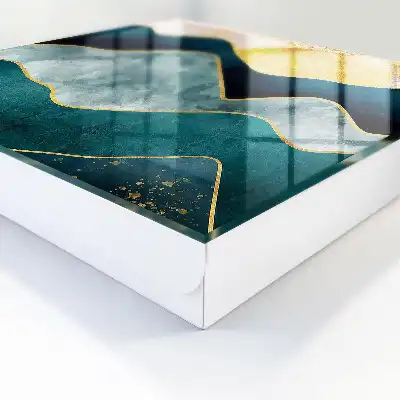 Designová skříňka na klíče Horská abstrakce