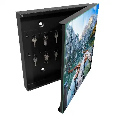 Designová skříňka na klíče Horská krajina