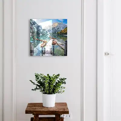 Designová skříňka na klíče Horská krajina