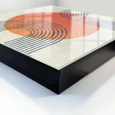 Designová skříňka na klíče Geometrické linie