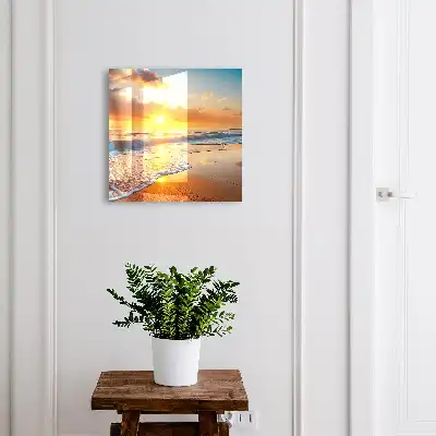 Krabička na klíče Oceán a západ slunce