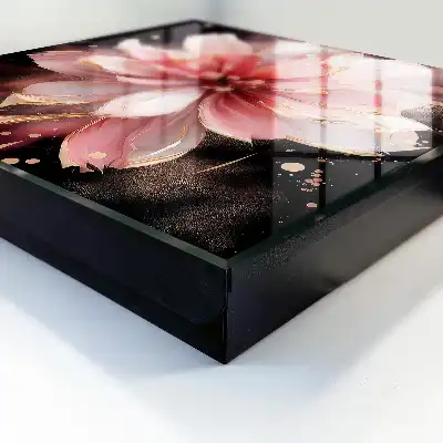 Designová skříňka na klíče Růžový květ