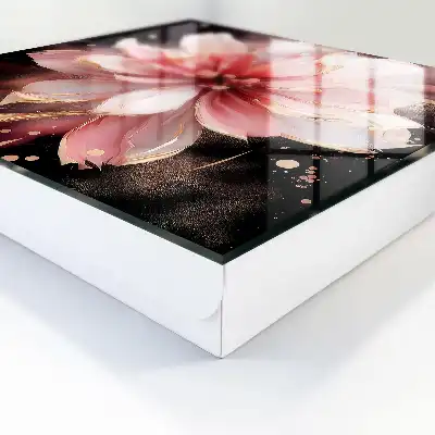 Designová skříňka na klíče Růžový květ