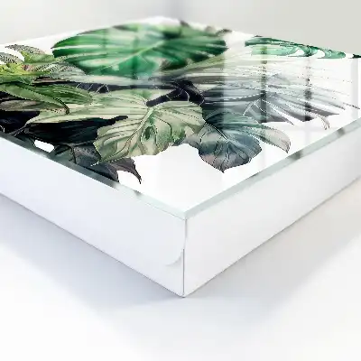 Designová skříňka na klíče Exotické listy