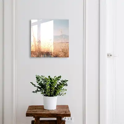Designová skříňka na klíče Krajina s trávou